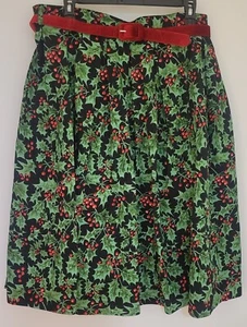 NWT Ladies Skirt Hell Bunny Holly W/Berries Rockabilly Size XL - Picture 1 of 2