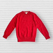 New Crewcuts J Crew Boys Crew Neck Sweater Red Cotton Long Sleeve Kids Size 4–5