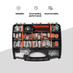 Per DT Deutsch Kit Spina Connettore 438pz Con Strumento Crimpatura Automotive US - Foto 1 di 15