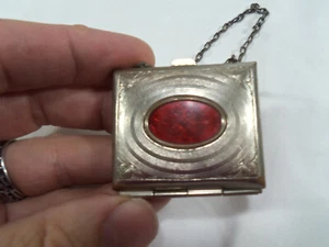 Art Deco 1920s Celluloid Tiny Pill Coin Purse #8 - Picture 1 of 5