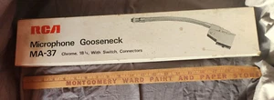 Vintage RARE 1970's RCA MA-37 Microphone Stand Adapter Gooseneck In Original Box - Picture 1 of 16