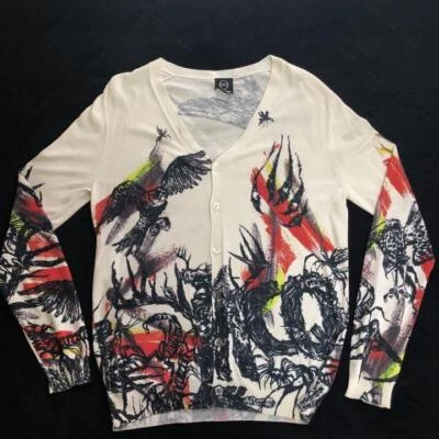 Alexander McQueen Cardigan Birds Long Sleeve Size M Men's Authentic Vintage - Image 1 of 4
