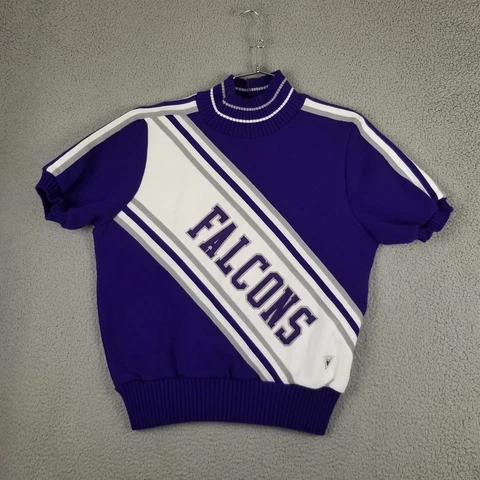 Vintage 80's Falcon's Varsity Knit Cheerleader Sweater Medium 40 Spirit Fashions Cover
