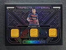 2022-23 Panini Obsidian La Liga NEYMAR JR/ /50 Triple Patch Purple Trifecta