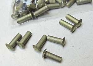 Rivets Round Head Solid 2117 Aluminum 1/4" dia x 3/4" Shank See Specifics - Picture 1 of 2