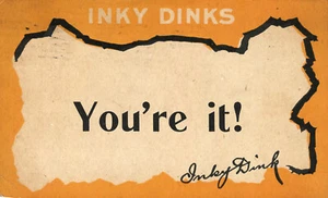 "Your It" Your Turn to Write Inky Dinks 1910 Vintage Comic Postcards - Picture 1 of 2
