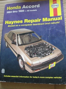 1984-1989 HONDA ACCORD Haynes Repair Manual VG - Bild 1 von 1