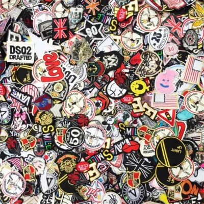 500g Random Mix on Patches Fashion Embroidered Badge Clothes - Image 1 of 4
