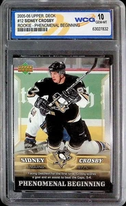 2005-06 Upper Deck Phenomenal Beginning Sidney Crosby #12 WCG 10 MINT - Picture 1 of 2