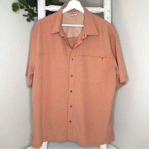 Alpine Design Mens Plaid Button Up Short Sleeve Hiking Shirt XL - Picture 1 of 7