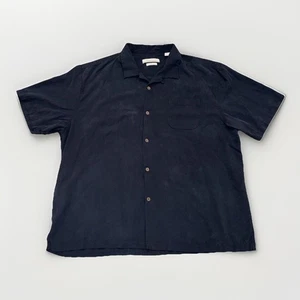 Tommy Bahama Original Fit 100 % Seide Hawaii-Stil schwarzes Herrenhemd Größe 3XL - Bild 1 von 12