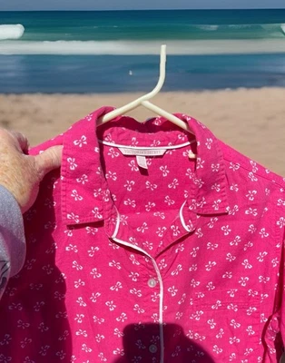 Conjunto de Pijama Victorias Secret Rosa Branco 2 Peças Flanela Pjs Tamanho Médio Regular - Imagem 1 de 4