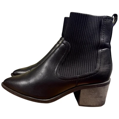 Botín Anne Klein Antic Para Mujer 8.5M Negro Informal PU Textil Parte Superior Comodidad Foto 1 de 4