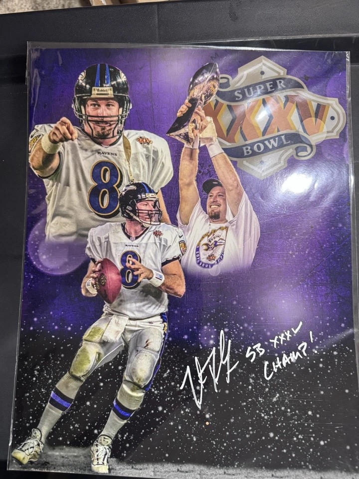 Trent Dilfer Baltimore Ravens Signed 8x10 Photo - Image 1 of 1