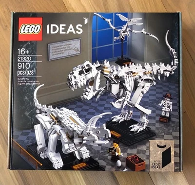 Novo em folha Lego Ideas 21320 fósseis de dinossauros limitados 910 peças caixa lacrada T-REX - Imagem 1 de 3