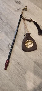 Pipa japonesa para fumar tabaco Samurai Kiseru 20" madera maciza bronce - Imagen 1 de 6