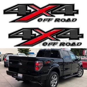 For Ford F-150 Carbon Fiber Style 4X4 Off Road Bed Decal Vinyl Sticker - Picture 1 of 3