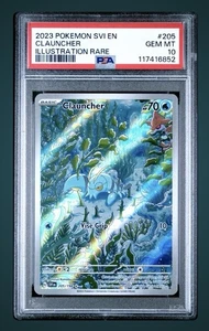 Clauncher Illustration Rare IR 205/198 Karte 2023 PSA 10 Pokemon Scarlet & Violet - Bild 1 von 2