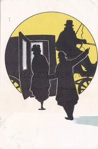SILHOUETTE DI CARROZZE - 7035 a, Cartolina 1 (1900) - Picture 1 of 2