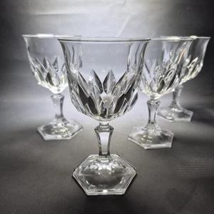 4 Chaumont Crystal d'Arques Cordial Liqueur Port Wine Glasses France 100ml - Picture 1 of 9