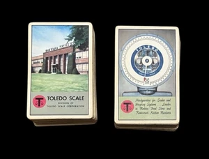 2 Vintage Decks of Advertising Playing Cards-Toledo Scale - Picture 1 of 7