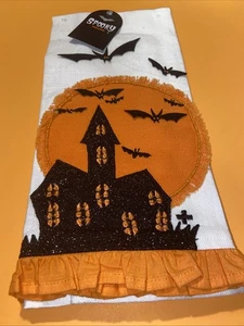 ¡NUEVO! ESPELUZNANTE JUEGO DE TOALLAS DE COCINA HALLOWEEN ALGODÓN 2 PIEZAS 🎃 - Imagen 1 de 5