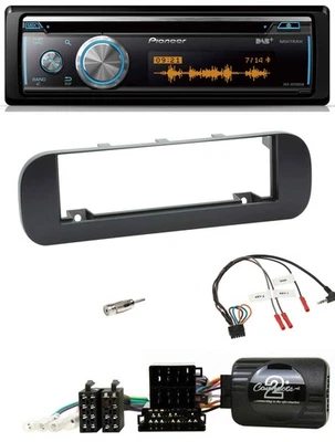 Pioneer Lenkrad DAB USB CD Bluetooth Autoradio für Fiat Panda 2012-2020 schwarz - Bild 1 von 4