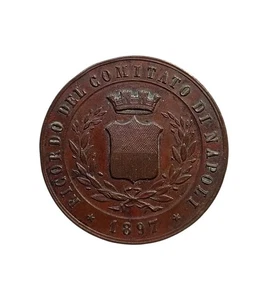 *HH* Medaglia Congresso Società Italiana Medicina Interna Napoli 1897 Medici - Foto 1 di 4