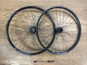 WTB Laser Disc FR 26” Mountain Bike Wheelset 135mm QR 20mm Thru Axle Black - Picture 1 of 24