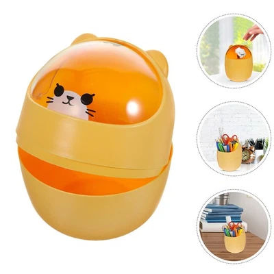 2Pcs Arbeitsplatte Mülleimer Desktop Abfall Korb Mülleimer Müll Lagerung Eimer - Bild 1 von 4