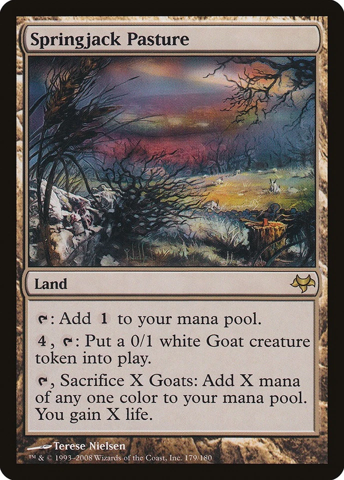 Springjack Pasture Eventide NM Land Rare MAGIC THE GATHERING MTG CARD ABUGames - Image 1 of 1