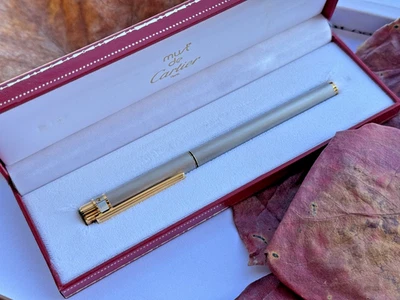 Pluma Estilográfica Cartier Santos Oro Nuevo en Caja 18k 750 M Hecha en Francia ¡Genuina! Con caja Foto 1 de 4