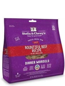 18oz Stella & Chewy's Freeze-Dried Raw Bountiful Beef Morsels CAT Food - Picture 1 of 5