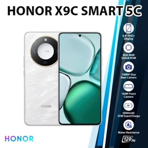 HONOR X9c Smart 5G Android Cell Phone (White/8GB+256GB/ Dual SIM/Unlocked) - Picture 1 of 6