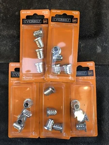 Everbilt 1/4" 20 x 12.5 mm Insert Nuts 4-pack Zinc Plated 608 585 801904 X 5 - Picture 1 of 3