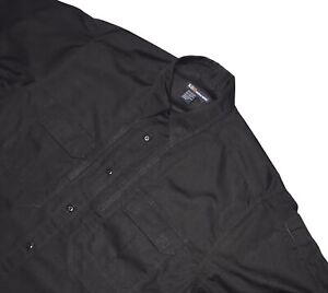 5.11 Tactical Series Shirt Large Black Short Sleeve Vented Back Style 71175