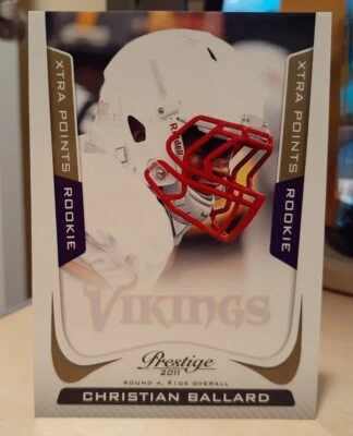 2011 Prestige Xtra Points Gold #218 Christian Ballard /250 IOWA HAWKEYES - Image 1 of 2