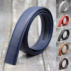 Luxury Men's Leather Belt Automatic Buckle Belt Ratchet Strap Replace Strap Gift