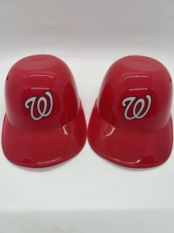 Washington Nationals - Baseball Mini Ice Cream Plastic 5" Helmet - Red Cover