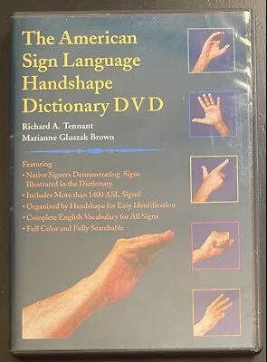 The American Sign Language Handshape Dictionary-DVD Rom-2007-Win Mac-Learn Sign  - Image 1 of 4