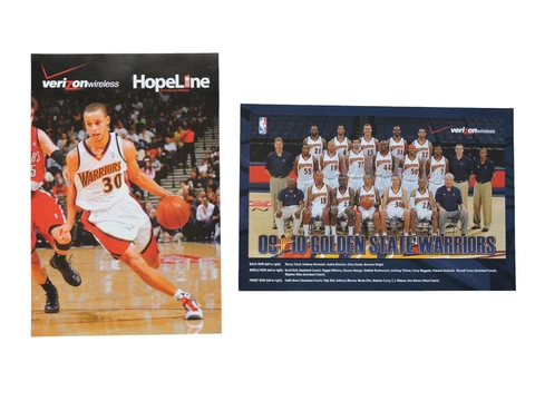 2009-10 Stephen Curry Warriors Rookie Year Cheer Card Posters Lot of 2 Cover