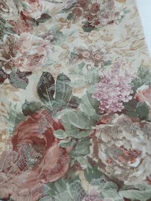 Croscill Heavy Duty Floral Multicolored Valance 17x88 In Pocket RN21857 Foto 1 de 4