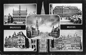 Postal: Multiview Bruselas, BÉLGICA, fotos en blanco y negro, publicada 1959 - Imagen 1 de 2