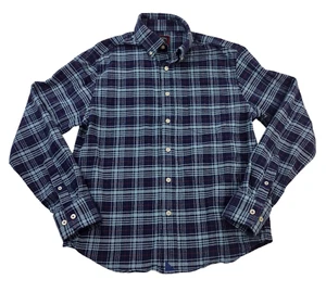 UNTUCKit Men Small Flannel Shirt - Blue Red Plaid Long Sleeve - Lawson - Picture 1 of 9