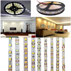 16.4ft LED Strip Lights Flexible 2835 5050 5730 White Warm String Lighting DC12V - Picture 1 of 22