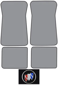 1978-1984 Buick Electra Park Avenue Cutpile Carpet Logo Floor Mat 4pc - Picture 1 of 16