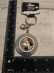  LLAVERO MOUSE Minnie tono plata Hollywood Disney Studio Store N9 - Imagen 1 de 2