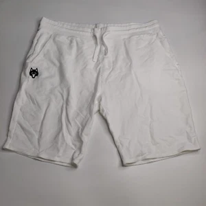 Greyson Fulton Workout Shorts Mens Sz XL White Athletic Cotton Elastic Waist - Picture 1 of 8