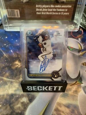 2022 bowman chrome 1st felix valerio auto  - Image 1 of 2