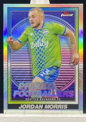 2022 Topps Finest MLS Jordan Morris Prized Footballers #PF-14 Sounders H110 - Image 1 of 2